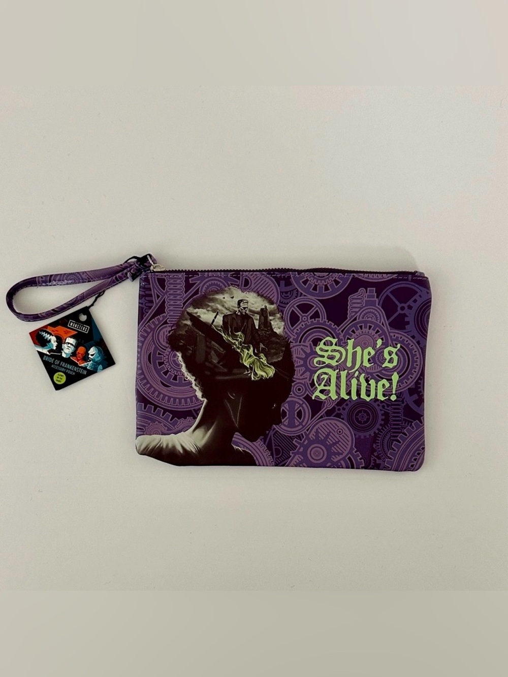 Frankenstein’s Bride Purple 'She's Alive!' Clutch - Glows in the Dark